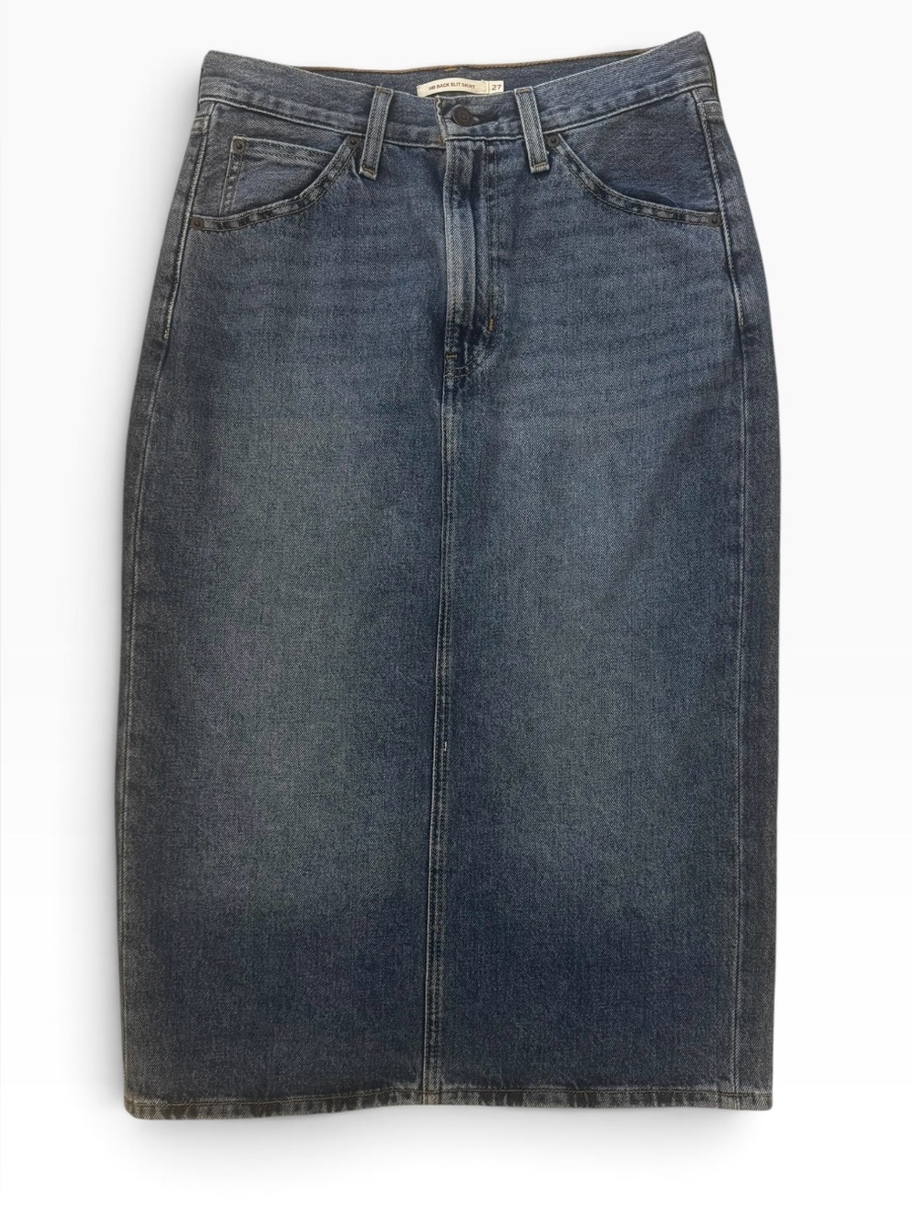 Levi's Dark Blue Denim Pencil Skirt